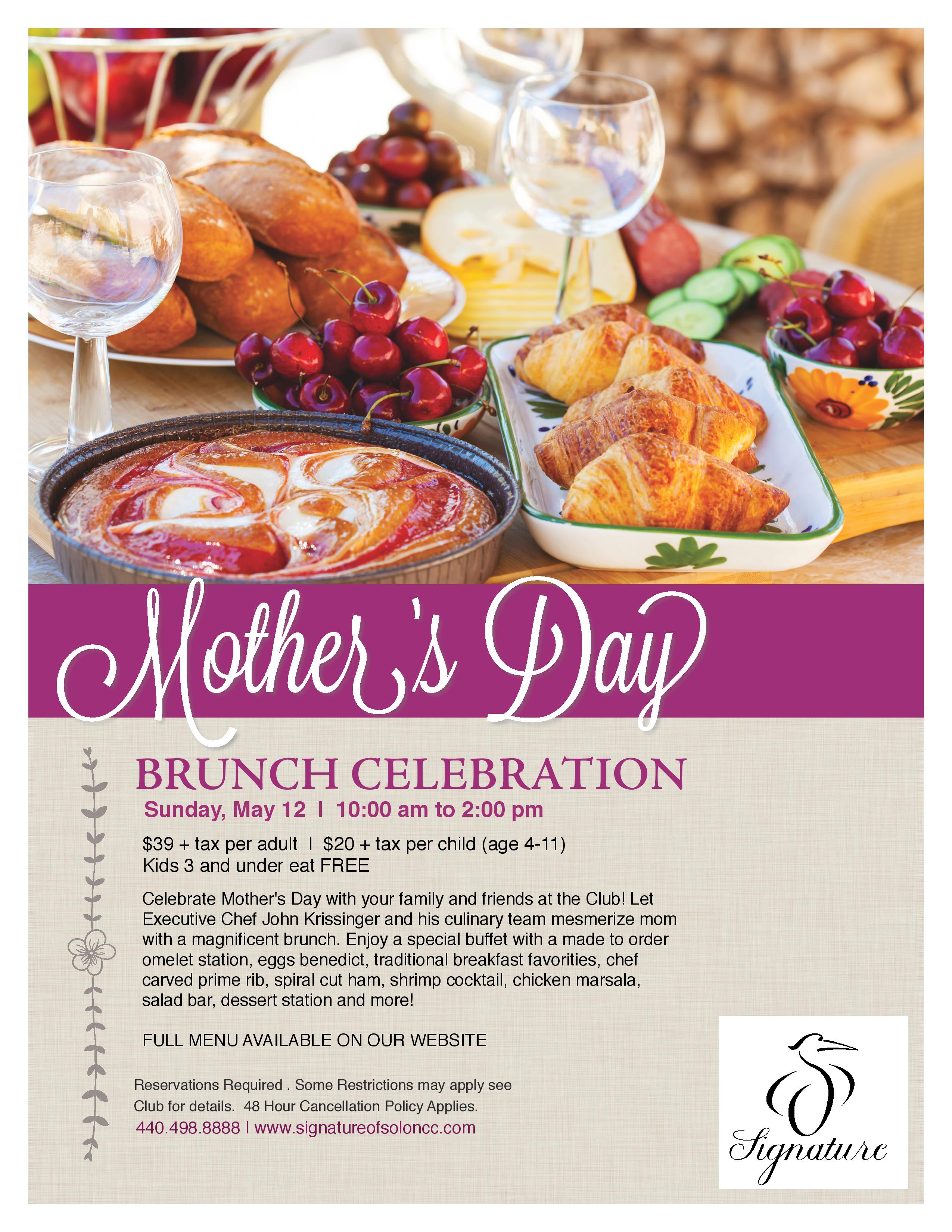 Mother's Day Brunch Signature of Solon 20190512